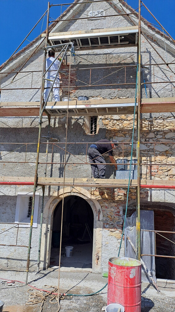 Sanierung der Fassade des Getreidespeicher