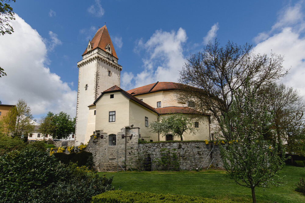 Blick auf das Mühlviertler Schlossmuseum Freistadt