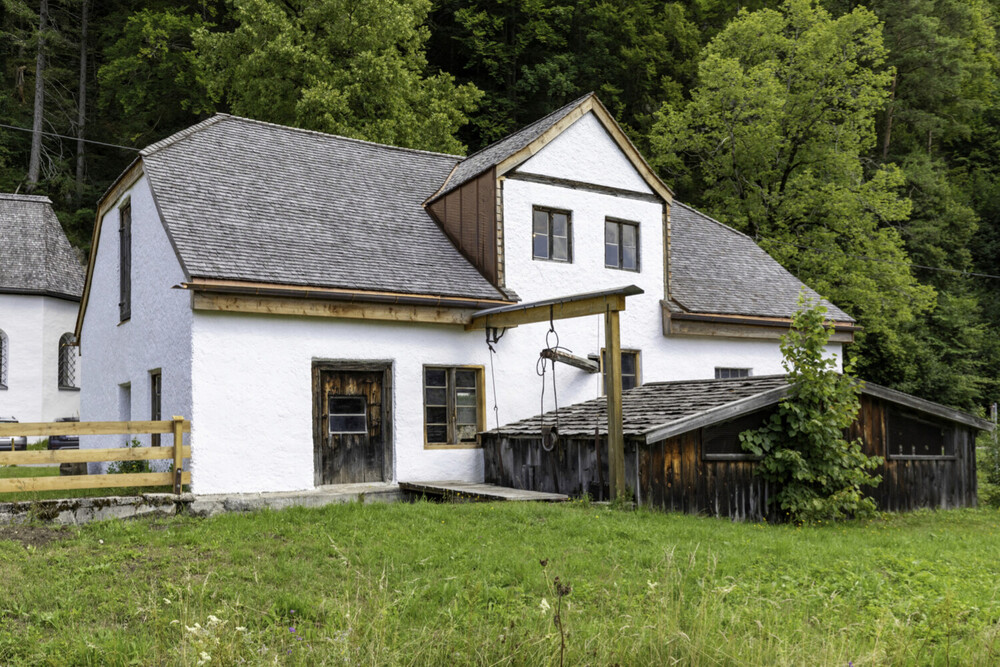 Hammerschmiede mit Wasserrädern