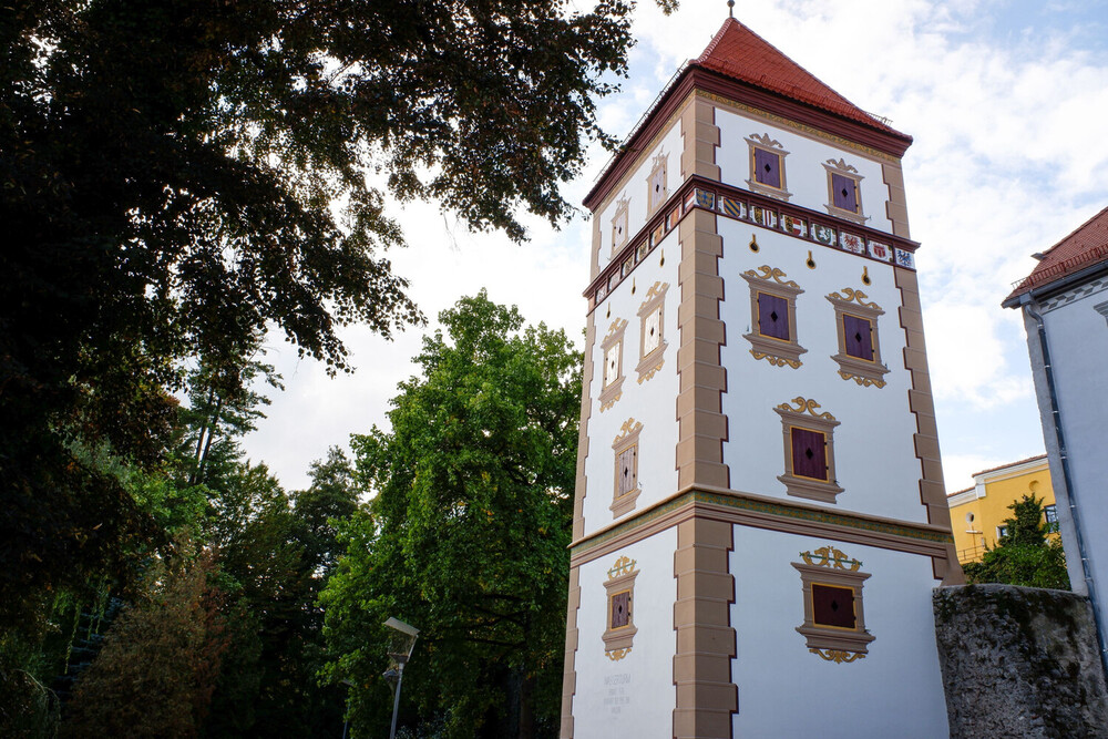 Wasserturm an der mittelalterlichen Stadtmauer von Wels